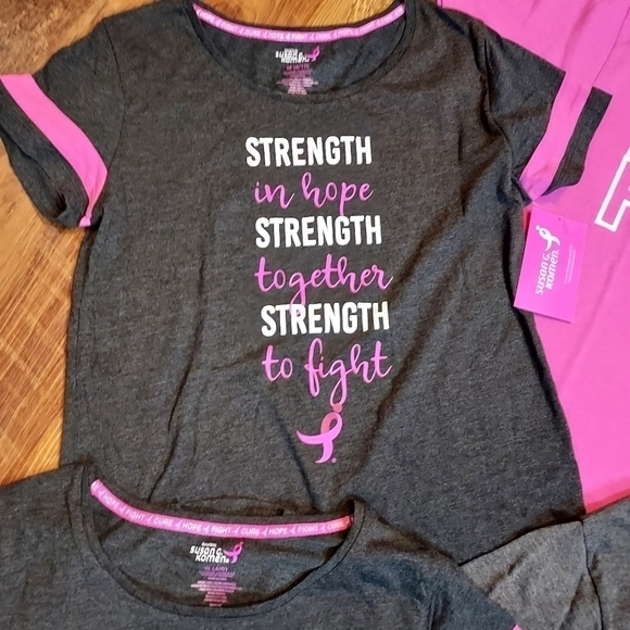 Susan G. Komen 4 shirts NWT Breast Cancer Awarness Shirts - Picture 7 of 14
